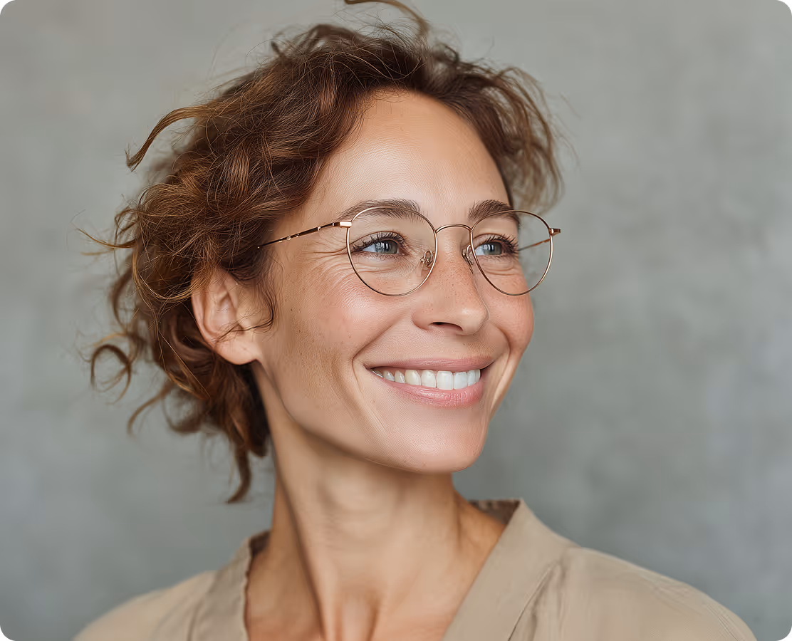 Website client testimonial portrait